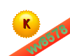 The letter K (Gold)