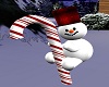 Snowman on Candy Cane