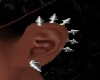 Spike Earrings-Silver