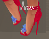 4th of July Bow Heels