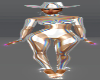 Chrome body suit silv