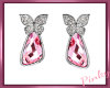 Pink Butterflys Earrings