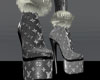 LV Embossed Grey Boots