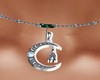 moon & bat necklace