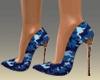 (7K)Blue Camo Stilettos