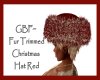 GBF~Fur Trim Red Hat