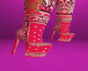 Pink Bandana Boots