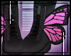   butterfly boots/pink