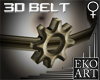 Steampunk Gear Belt 3D