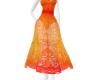Orange Boho Dress