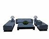 Slate Blue Sofa Set