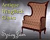 Antq Wingback Chaie OldR