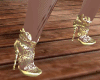 Sandalia Dourada Luxo