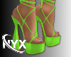 ! NEON GREEN SANDALS