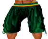 green rasta long shorts