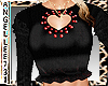RED HEARTS BLACK KNIT