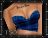 Blue Plaid PJ "TOP"