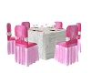 PINK WEDDING GUEST TABLE