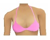 Pink Silk Bikini Top