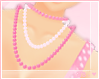 `GYARU. PINK NECKLACE.