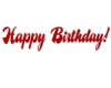 Red Birthday Sign