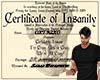 certificate of insanity