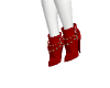 Red  short boots