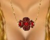 Garnet and Gold Necklace