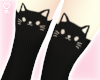 neko socks ☆ black