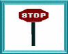 Stop Sign in Teal