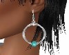 SILVER/TURQUOISE EARRING