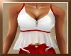 ~T~RED / WHITE CUTE TOP