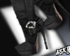 (X)black suede boots
