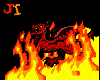 dragon fire sticker