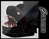 Silly dirt shark slipper