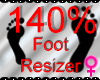 *M* Foot Resizer 140%