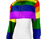 rainbow crop hoodie