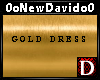 Gold sparkling dress 