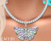 C~Pastel Btrfly Necklace
