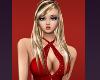 Red Hearts Summer Dress Blond Female Avatar Valentines
