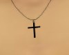 Cross Necklace in black