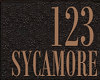 J|Sycamore Address Sign