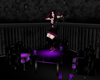 Purple pvc dance table