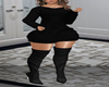 BLACK SWEATER DRESS