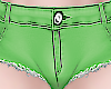 femboy soft green shorts