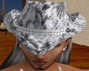 black silver snake hat