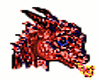 Female red dragon head