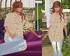 TF* BIG Tan Plaid Shirt