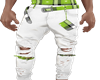 green checkers pants