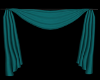 Teal  curtain 